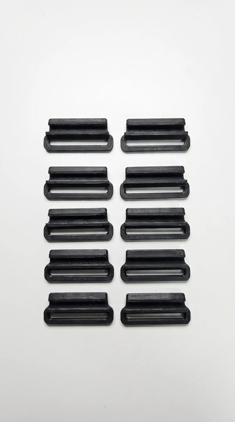 Conjunto de 10 ganchos de engate rápido em plástico preto para o sistema veste fácil das straps NOVATRACKERS NovaLite
